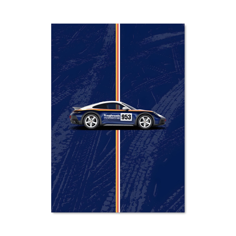 Poster Dakar Racing Blue